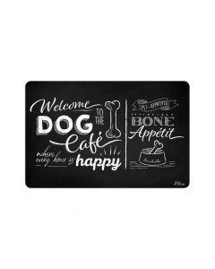 Ferribiella Blackboard Dogs Mat Placement - 43L x 28W cm