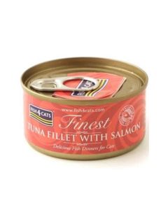 Fish4Cats Tuna Fillet with Salmon Wet Food - 70g - Pack of 10