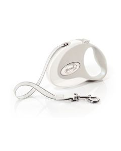 Flexi Style Retractable Dog Leash - 3 m - White