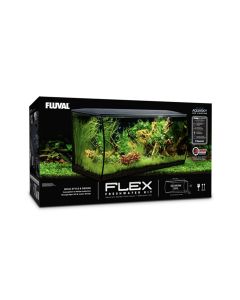 Fluval FLEX Aquarium Kit Black, 123 Liters (32.5"L x 15.75"W x 15.35"H)