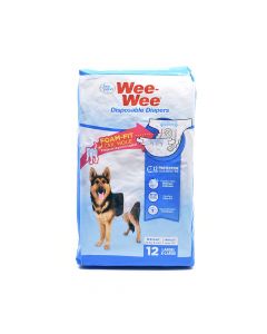 Four Paws Wee-Wee Disposable Diapers for Dog,12 pack