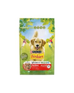 Friskies Active with Beef Dry Dog Food - 3 kg