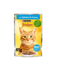 Friskies Salmon in Gravy Cat Food Pouch - 85 g