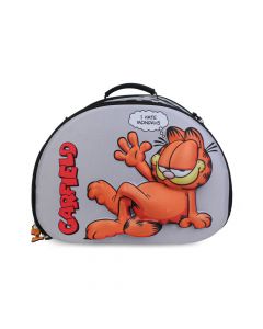 Garfield 3D Eva Embossed Cat Carrying Bag, Grey - 42L x 29W x 33H cm