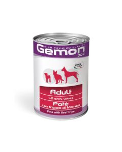 Gemon All Breeds Pate with Beef Tripe Adult Canned Dog Food - 400 g