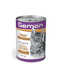 Gemon Chunkies with Chicken and Turkey Adult Cat Wet Food - 415 g