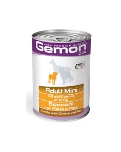 Gemon Chunks with Chicken and Rice Adult Mini Canned Dog Food - 415 g