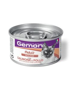 Gemon Mousse with Salmon and Chicken Adult Canned Cat Food - 85 g