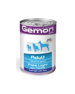 Gemon Pate Light with Tuna Adult Canned Dog Food - 400 g