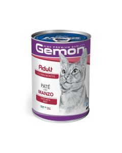 Gemon Pate with Beef Adult Canned Cat Food - 400 g