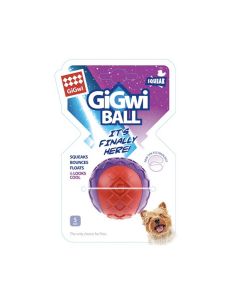GiGwi Ball Red/Purple Squeaker Solid - Small