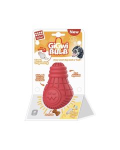 GiGwi Bulb Rubber Dog Toy - Red - Medium