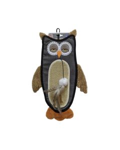 GiGwi Owl Cat Scratcher Toy with Catnip