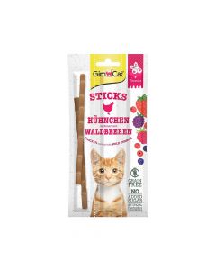 GimCat Duo-Sticks with Chicken and Wild Berries Cat Treat, 3 Pcs