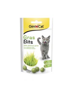 GimCat GrasBits Natural Vitamins Cat Treats, 50g