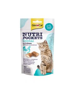 GimCat Nutri Pockets Dental With Poultry Cat Treats, 60g