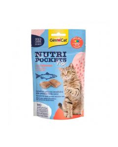 GimCat Nutri Pockets Fish and Salmon Cats Treat - 60 g