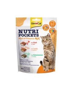 GimCat Nutri Pockets Malt & Vitamin Treat Mix, 150g