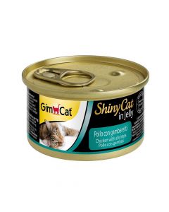GimCat ShinyCat Chicken with Shrimps In Jelly, 70g