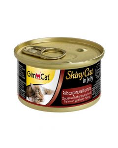 GimCat Shinycat Chicken With Shrimps & Malt In Jelly, 70g
