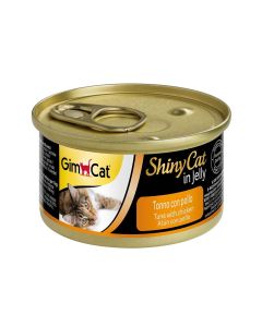 GimCat ShinyCat With Chicken And Tuna In Jelly - 70g - Pack of 24