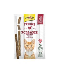 GimCat Sticks Poultry & Liver Cat Treats, 20g, Pack of 4