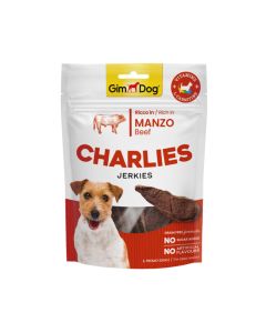 Gimdog Charlies Jerkies Beef Dog Treats - 70 g