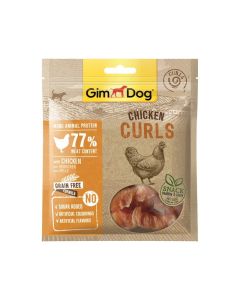 GimDog Chicken Curls Dog Treat - 55 g
