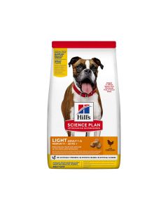 Hill's Science Plan Light Medium Adult Dog Food with Chicken, 14 Kg