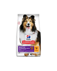 Hill's Science Plan Sensitive Stomach & Skin Medium Adult Dog Food with Chicken, 14 Kg