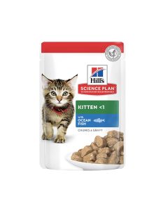 Hill's Science Plan Kitten Food With Ocean Fish Pouch - 85g - Pack of 12