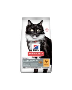 Hill's Science Plan Sterilised Mature Adult Cat Food with Chicken, 1.5 Kg