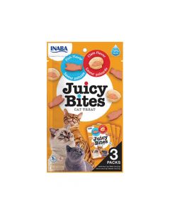 Inaba Juicy Bites Fish and Clam Flavor Cat Treat - 3 x 11.3 g