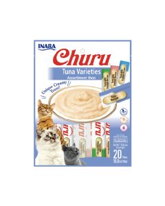 Inaba Churu Tuna Varieties 20 Tubes Cat Treats - 280 g