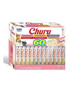 Inaba Churu Tuna Variety Megabox Lickable Cat Treats - 14g x 60 pcs