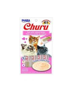 Inaba Churu Tuna with Salmon Cat Treats - 14g x 4 Tubes
