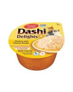 Inaba Cup Dashi Delights Chicken With Cheese Cat Treats - 70 g