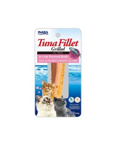 Inaba Grilled Tuna Fillet in Crab Broth Cat Treat, 15g