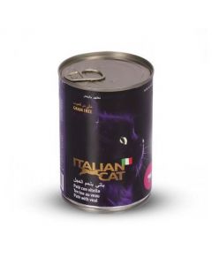 Italian Cat Pate Grain-Free Veal Canned Cat Food in Gravy - 400 g