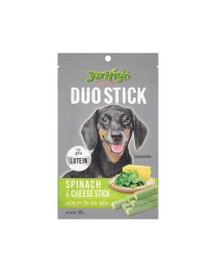 Jerhigh Duo Stick Spinach with Cheese Stick Dog Treats - 50g