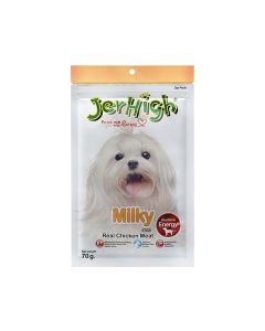Jerhigh Milky Real Chicken Meat Dog Treats - 70 g