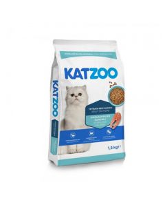 Katzoo Sterilized Salmon Dry Adult Cat Food - 1.5 Kg