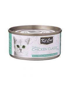 Kit Cat Chicken & Classic Aspic Canned Cat Food - 80g