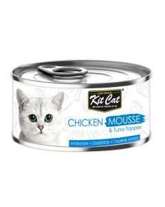 Kit Cat Chicken Mousse With Tuna Topper Canned Cat Food - 80 g