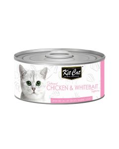 Kit Cat Chicken & Whitebait Toppers Canned Cat Food - 80g