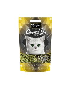 Kit Cat Crystal Clump Sparkling Charcoal Cat Litter, 4L