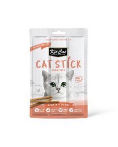 Kit Cat Grain Free Cat Stick Chicken and Salmon Cat Treats - 15 g