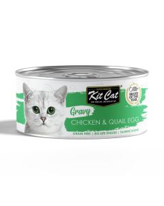 Kit Cat Gravy Chicken and Quail Egg Wet Cat Food - 70 g