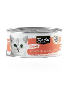 Kit Cat Gravy Chicken and Salmon Wet Cat Food - 70 g