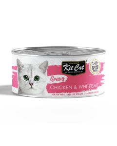 Kit Cat Gravy Chicken and Whitebait Wet Cat Food - 70 g